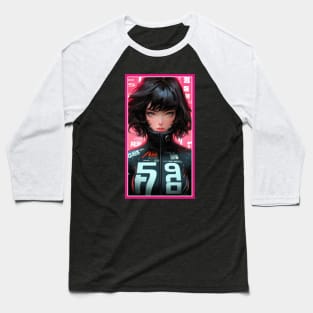 Anime Race Girl | High Quality Anime Artwork | Chibi Manga Anime Art Baseball T-Shirt